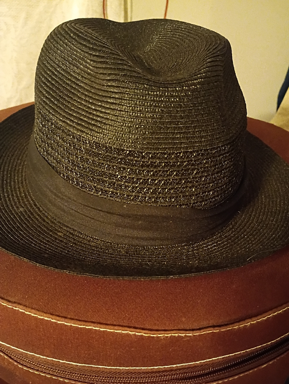 Banana Republic Black Straw Fedora
